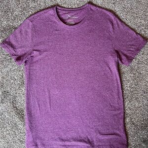 Marc Anthony Luxury Tee Slim Fit Shirt - Charcoal Space Dye - Large